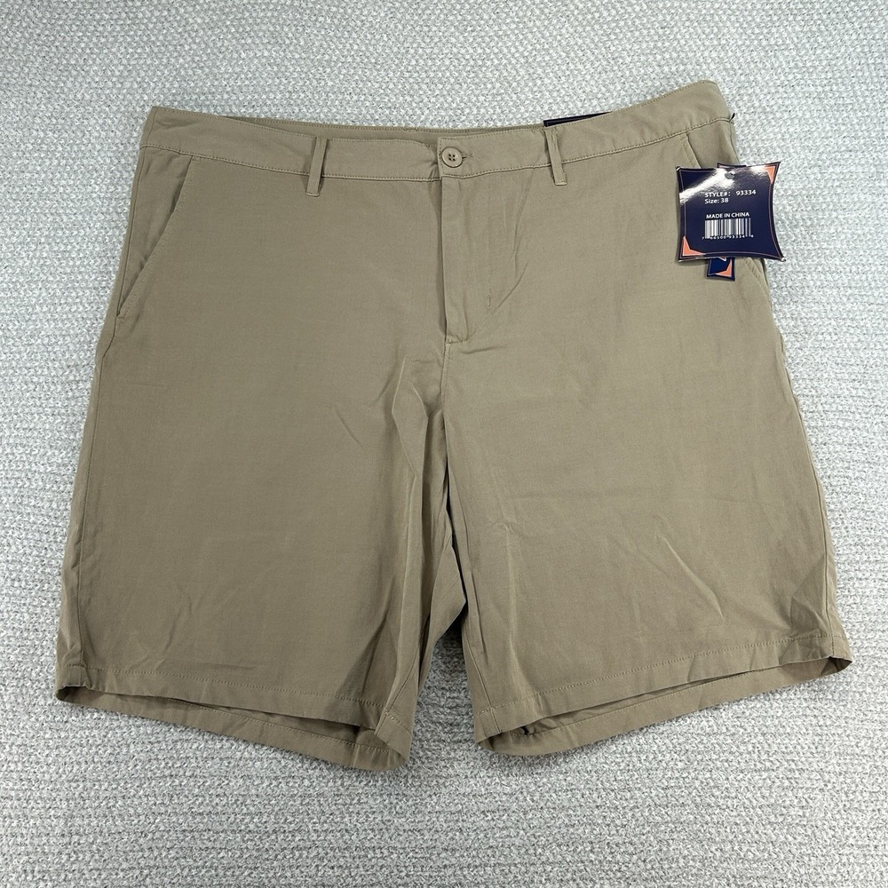 Fourcast Golf Shorts Men's Sz 38 Actual 40 Brown Stretch Lightweight Performance